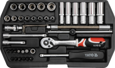 НАБОР ГОЛОВОК/БИТ/ТРЕЩОТКА 1/4" 42ПР YT-14481   бывший арт. 5997721548